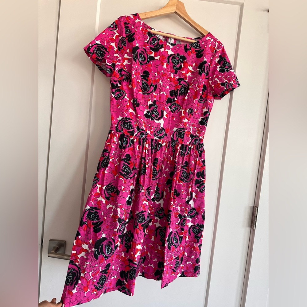 Vintage Oscar de la Renta Floral Dress - Picture 7 of 11